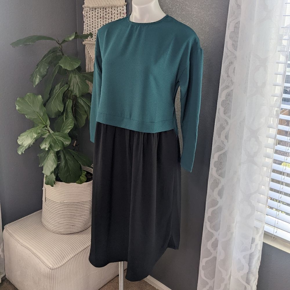 Stevie Hender Green and Black Dress